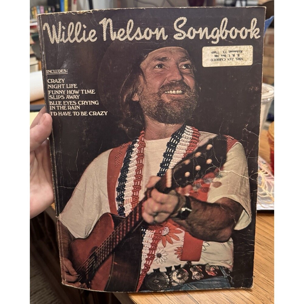 Vintage Sheet Music 1976 Willie Nelson Song Book Classic Country Music